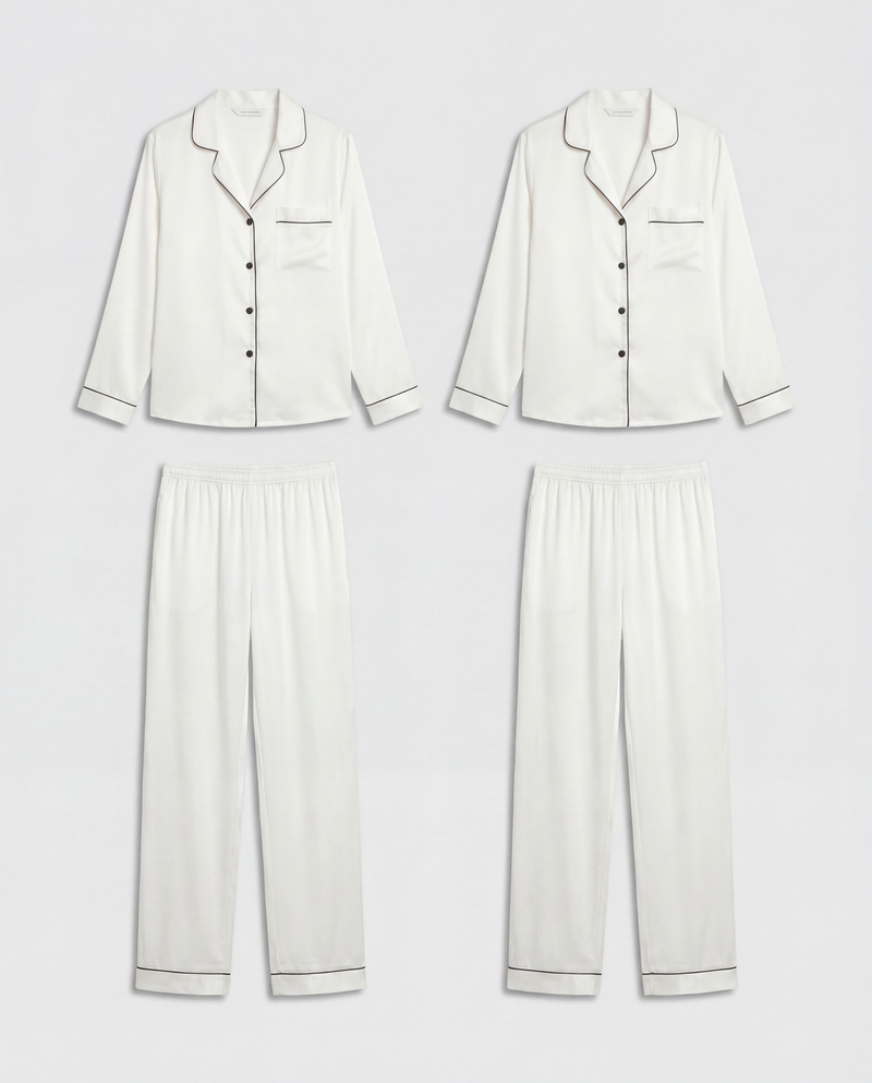 The Pair — Silk Pyjama Duo — Nº 01 Perle de Lait