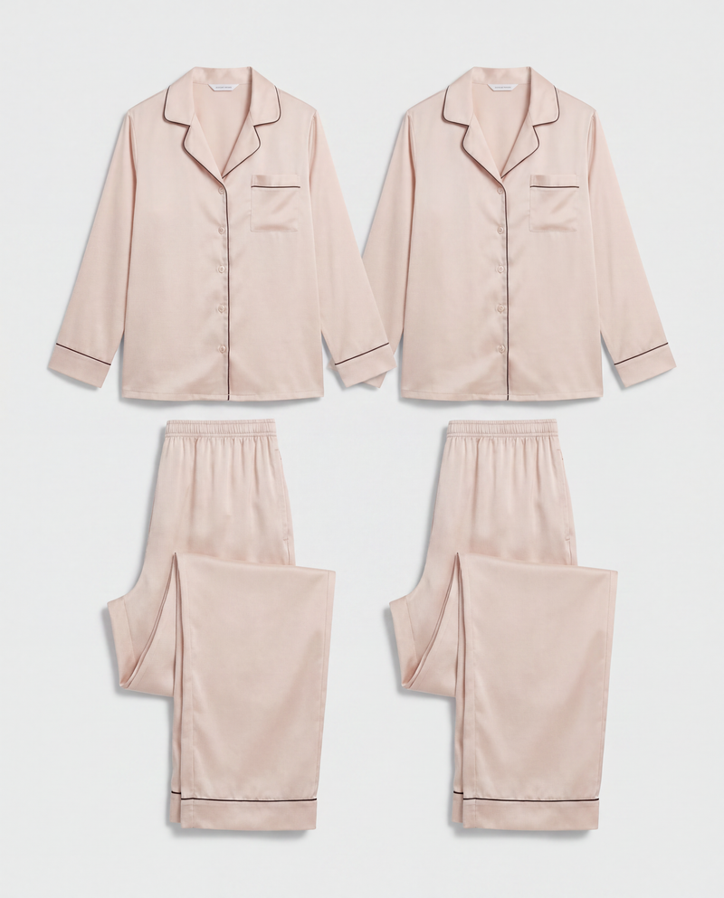 The Pair — Silk Pyjama Duo — Nº 14 Abricot Clair