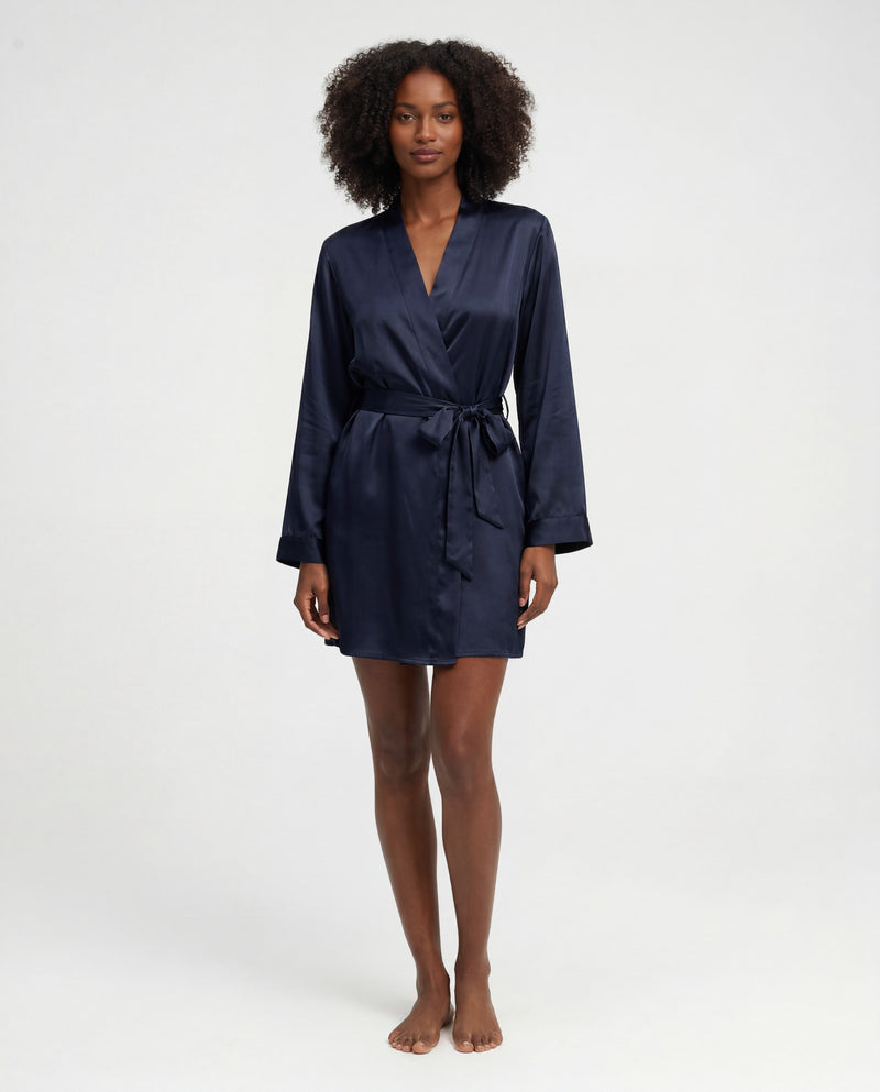 Le Marais — Silk Slip Dress — Nº 28 Bleu Nuit